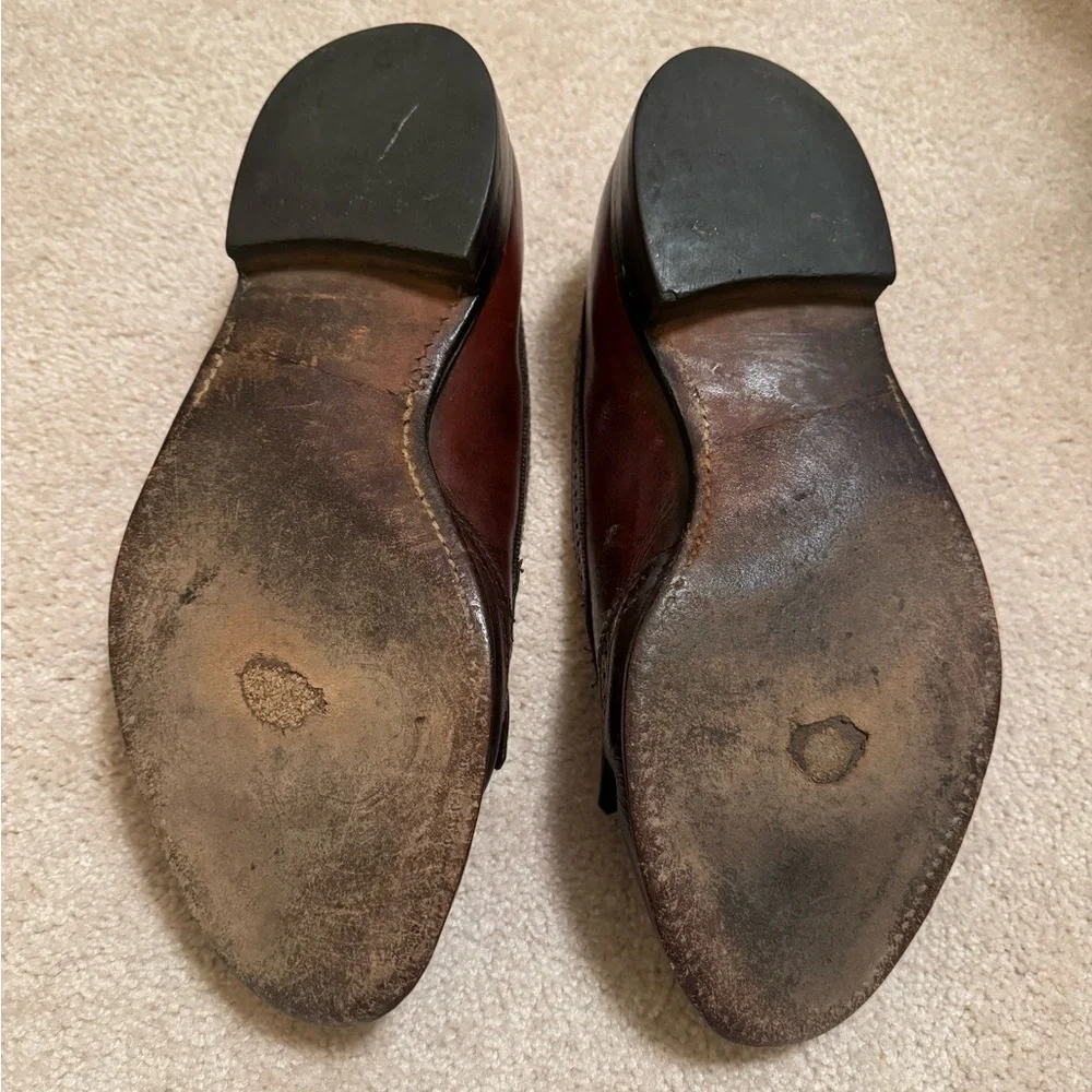 Allen Edmonds Bridgeton Chili Tassle Loafer With Kiltie & Brogue 10 1/2